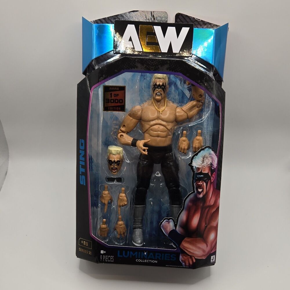 AEW Unmatched Luminaries Series 11 #89 STING 7” Figure NEW 2025 RareCHASE 1/3000